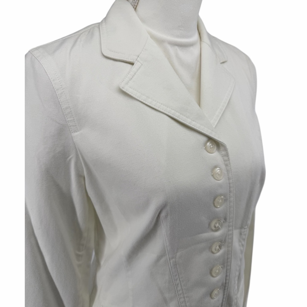 Ralph Lauren NWT Vintage White Cotton Denim Button Up Front Jacket Womens Size M - Picture 3 of 13